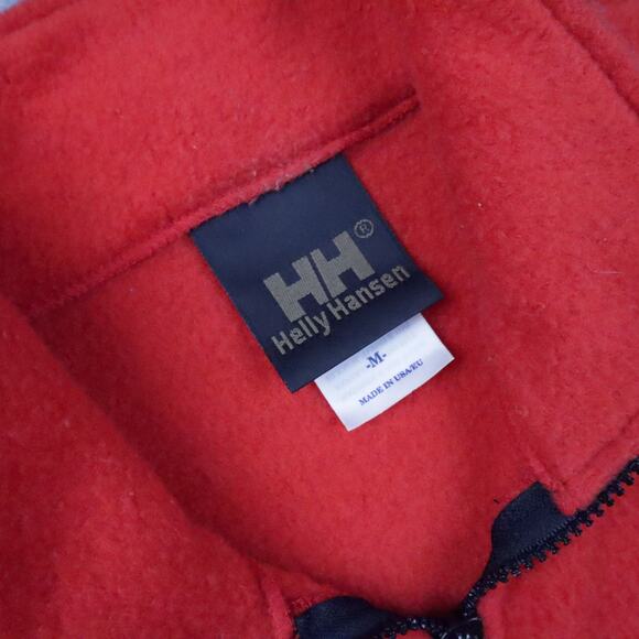 Helly Henson Daybreak Fleece Medium Orange Sleeveless Full Zip Collared Vest - Picture 5 of 10